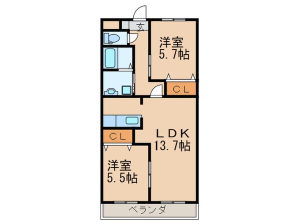 秋桜館の物件間取画像